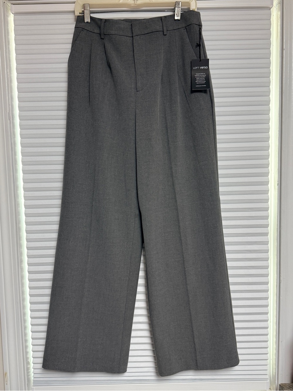 LOFT Versa Charcoal Gray Trouser - New